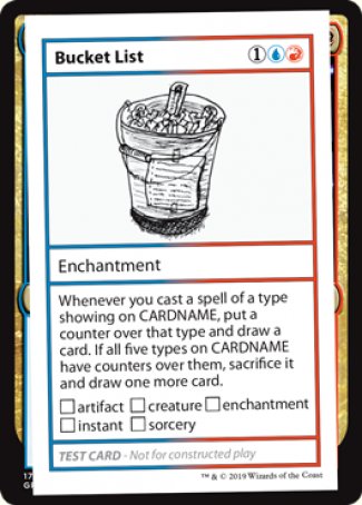 Bucket List (2021 Edition) [Mystery Booster Playtest Cards] | Tabernacle Games