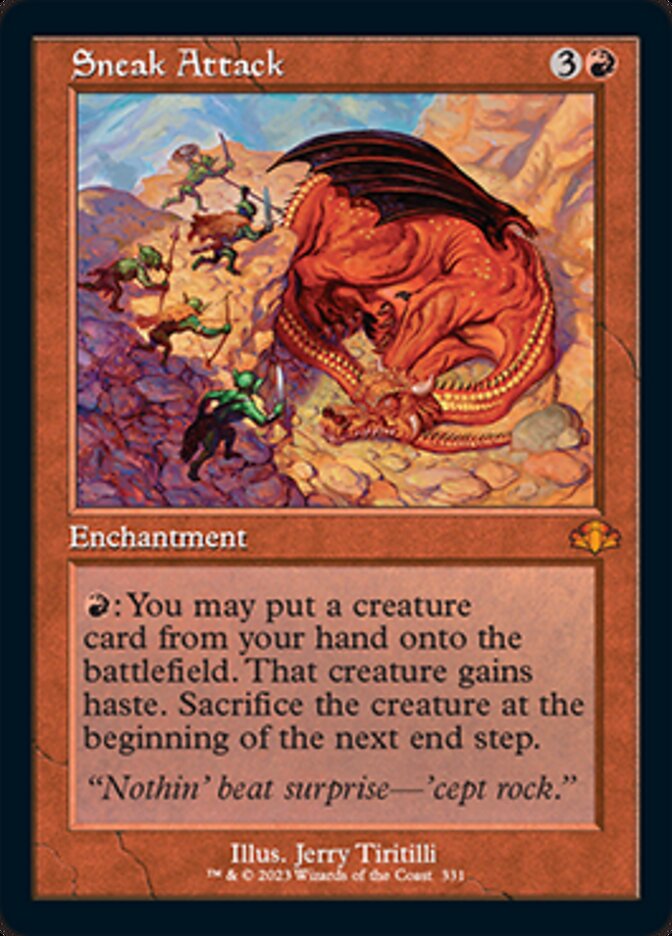 Sneak Attack (Retro) [Dominaria Remastered] | Tabernacle Games