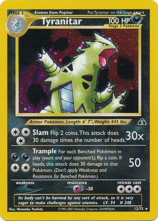 Tyranitar (12/75) [Neo Discovery Unlimited] | Tabernacle Games