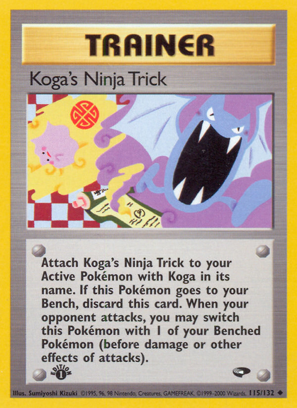 Koga's Ninja Trick (115/132) [Gym Challenge 1st Edition] | Tabernacle Games