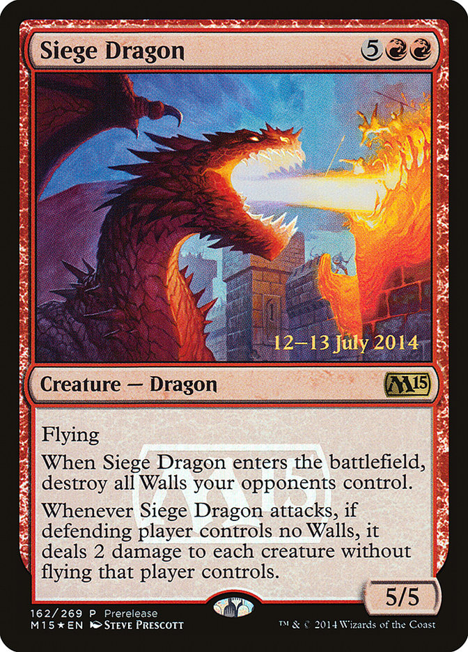 Siege Dragon [Magic 2015 Promos] | Tabernacle Games
