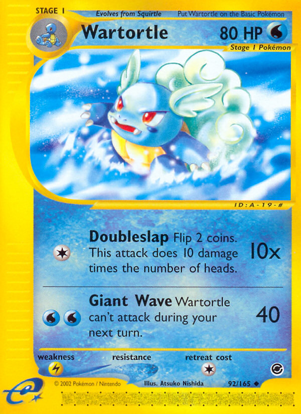 Wartortle (92/165) [Expedition: Base Set] | Tabernacle Games