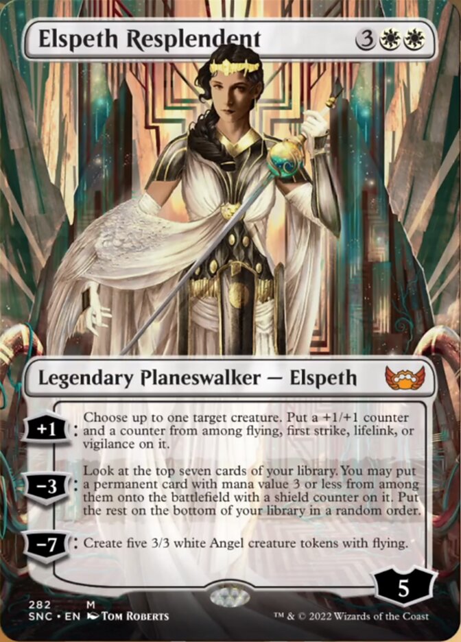 Elspeth Resplendent (Borderless) [Streets of New Capenna] | Tabernacle Games