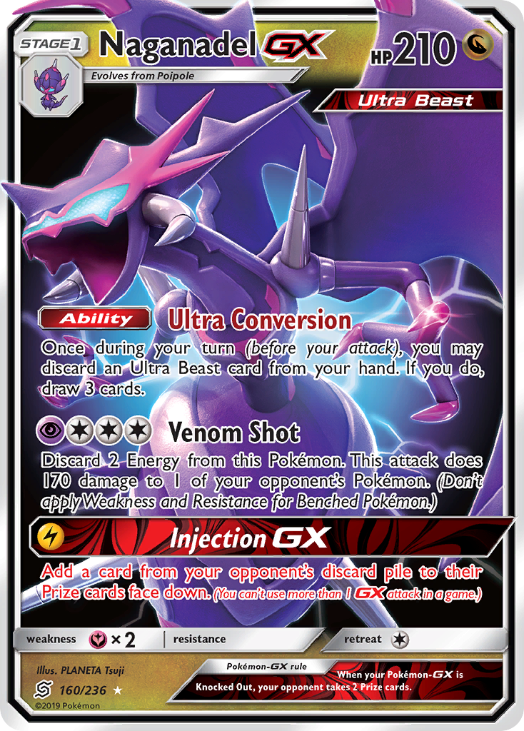 Naganadel GX (160/236) [Sun & Moon: Unified Minds] | Tabernacle Games