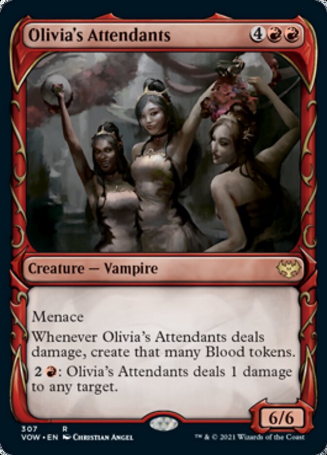 Olivia's Attendants (Showcase Fang Frame) [Innistrad: Crimson Vow] | Tabernacle Games