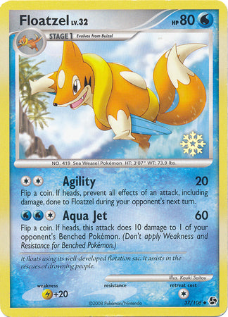 Floatzel (37/106) [Countdown Calendar Promos] | Tabernacle Games