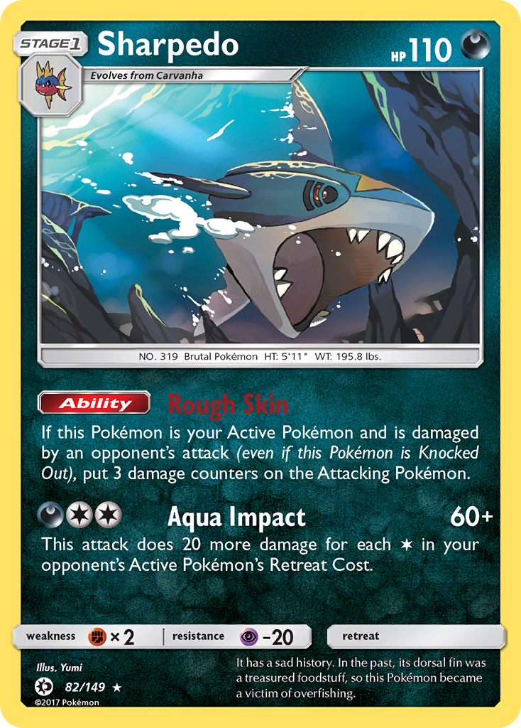 Sharpedo (82/149) [Sun & Moon: Base Set] | Tabernacle Games