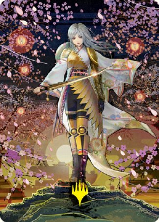 The Wandering Emperor 2 Art Card (Gold-Stamped Signature) [Kamigawa: Neon Dynasty Art Series] | Tabernacle Games