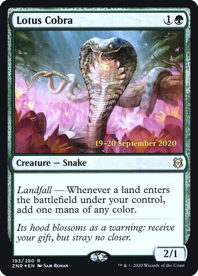 Lotus Cobra  [Zendikar Rising Prerelease Promos] | Tabernacle Games