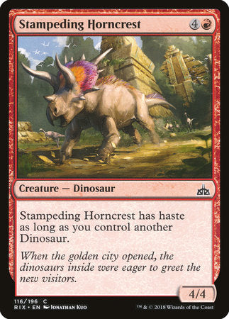Stampeding Horncrest [Rivals of Ixalan] | Tabernacle Games