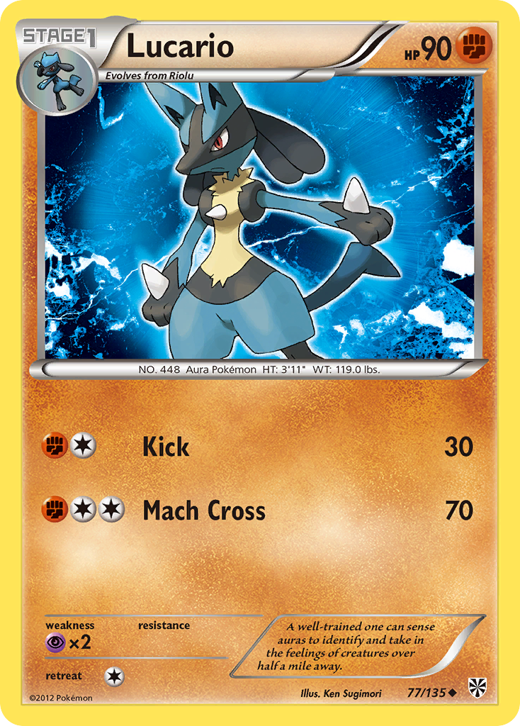 Lucario (77/135) [Black & White: Plasma Storm] | Tabernacle Games