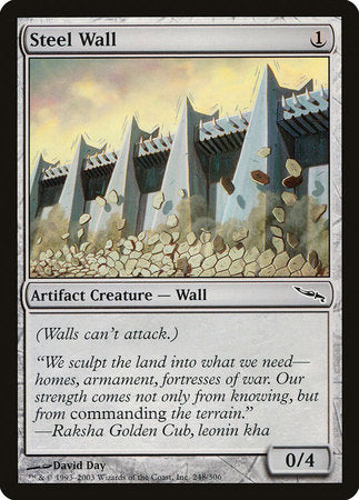 Steel Wall [Mirrodin] | Tabernacle Games