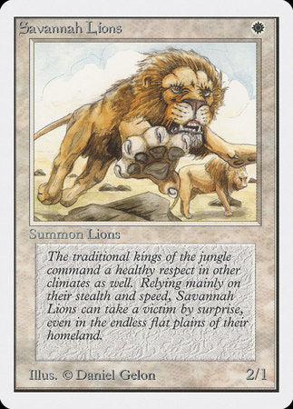 Savannah Lions [Unlimited Edition] | Tabernacle Games