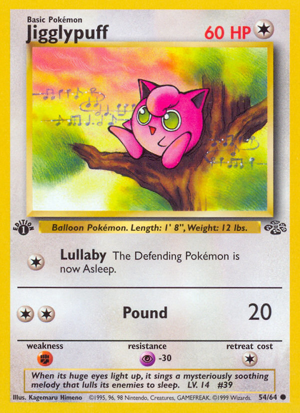 Jigglypuff (54/64) [Jungle 1st Edition] | Tabernacle Games