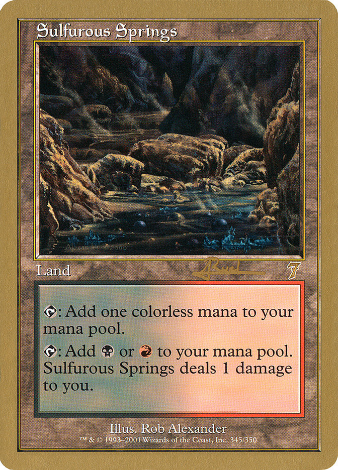 Sulfurous Springs (Antoine Ruel) [World Championship Decks 2001] | Tabernacle Games