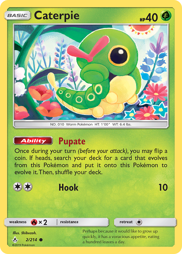 Caterpie (2/214) [Sun & Moon: Unbroken Bonds] | Tabernacle Games