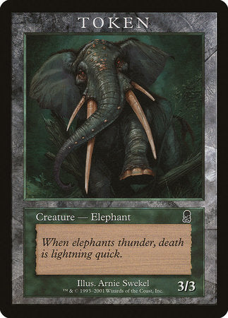 Elephant Token (Odyssey) [Magic Player Rewards 2002] | Tabernacle Games