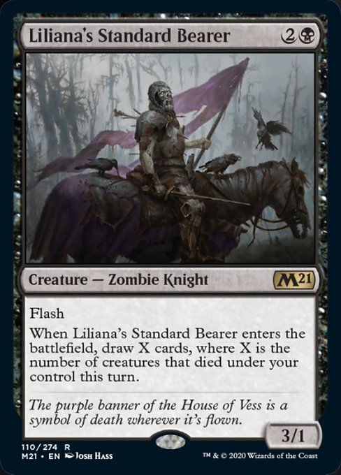 Liliana's Standard Bearer [Core Set 2021] | Tabernacle Games