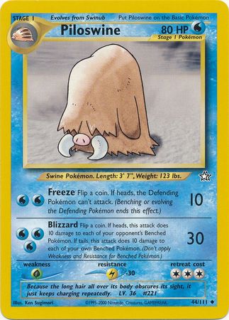 Piloswine (44/111) [Neo Genesis Unlimited] | Tabernacle Games