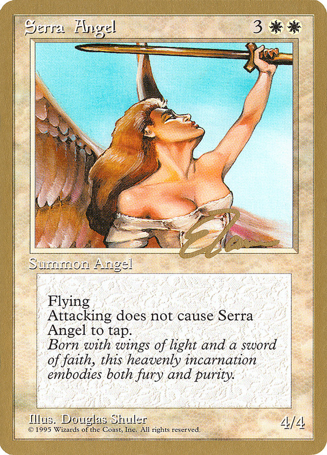 Serra Angel (Eric Tam) [Pro Tour Collector Set] | Tabernacle Games