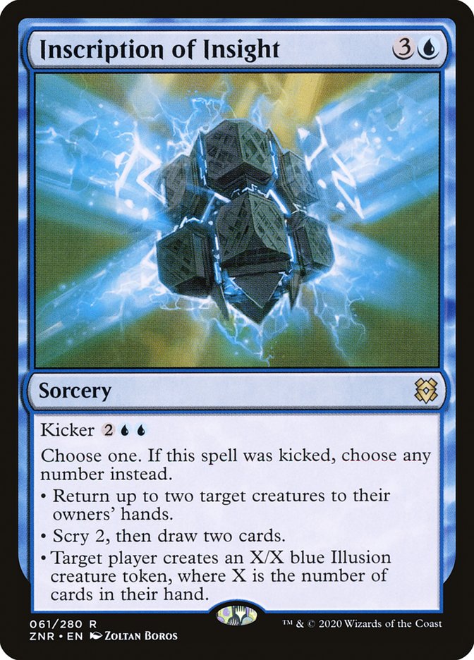 Inscription of Insight [Zendikar Rising] | Tabernacle Games