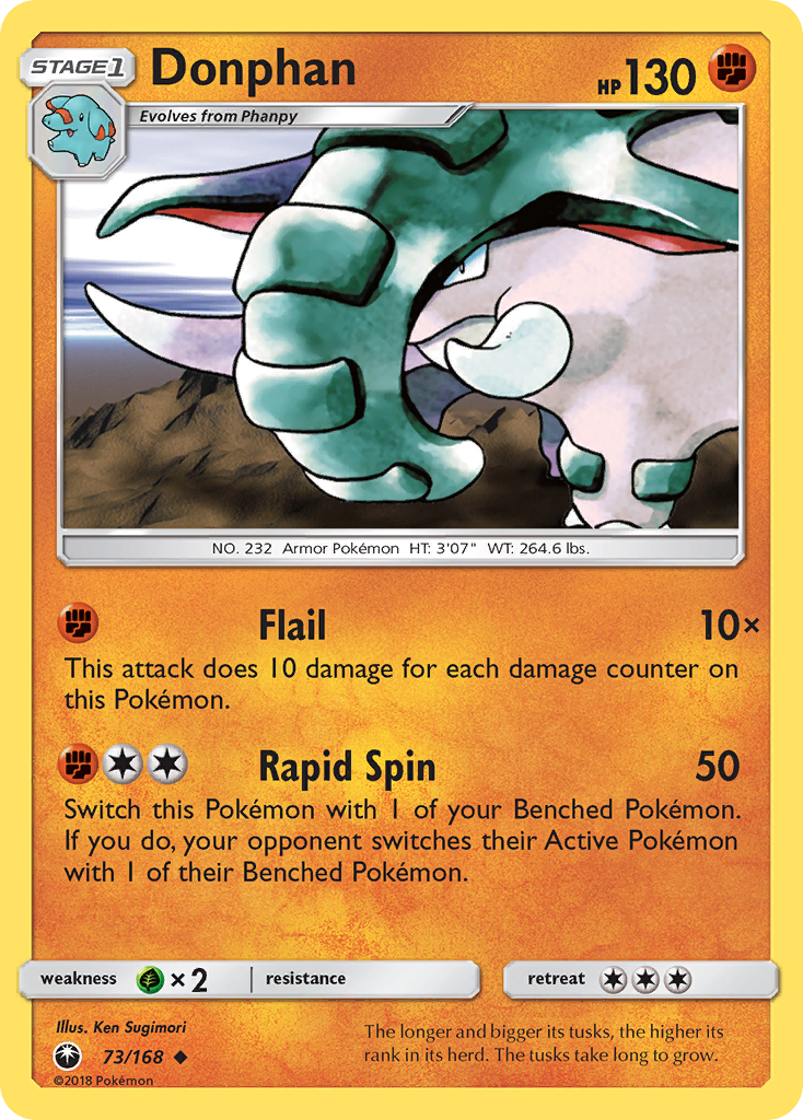 Donphan (73/168) [Sun & Moon: Celestial Storm] | Tabernacle Games