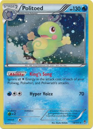 Politoed (18/111) (Cosmos Holo) [XY: Furious Fists] | Tabernacle Games