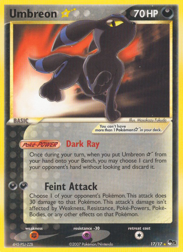 Umbreon Star (17/17) [POP Series 5] | Tabernacle Games