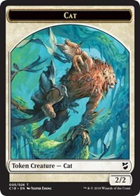 Cat // Soldier Double-sided Token [Commander 2018 Tokens] | Tabernacle Games