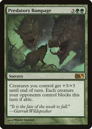 Predatory Rampage [Magic 2013] | Tabernacle Games