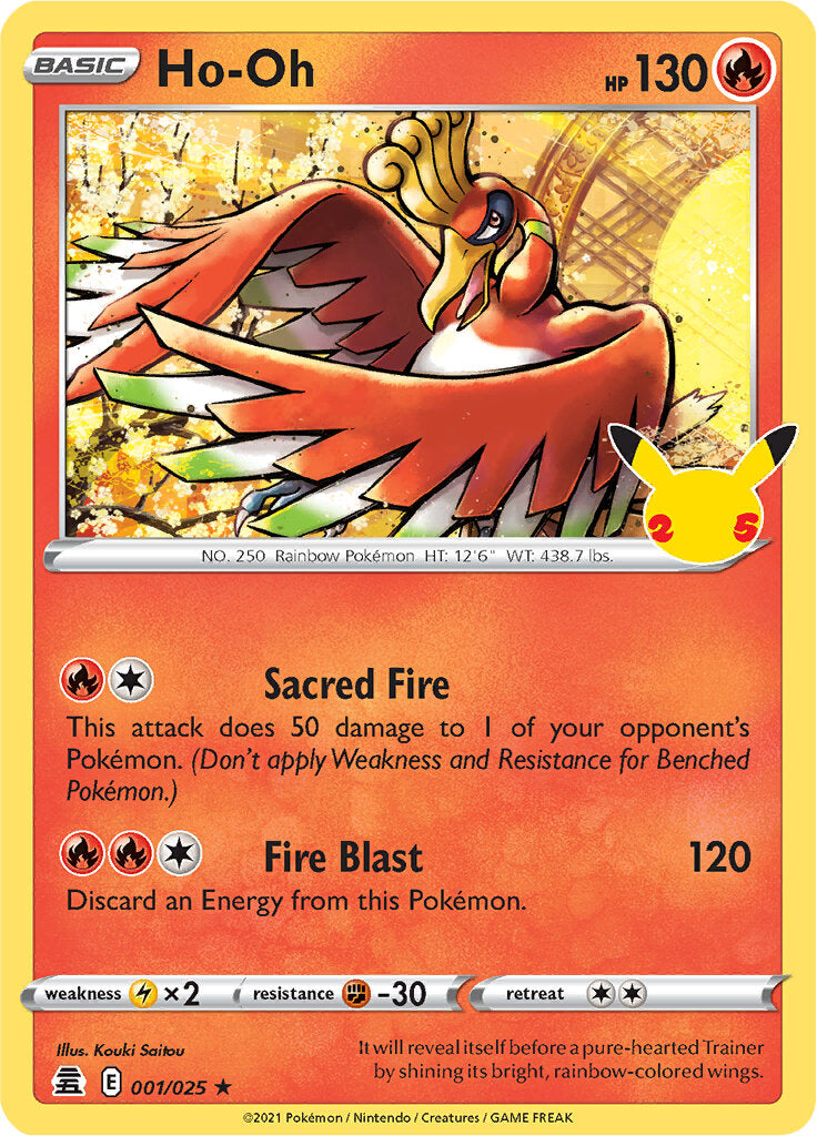 Ho-oh (001/025) [Celebrations: 25th Anniversary] | Tabernacle Games