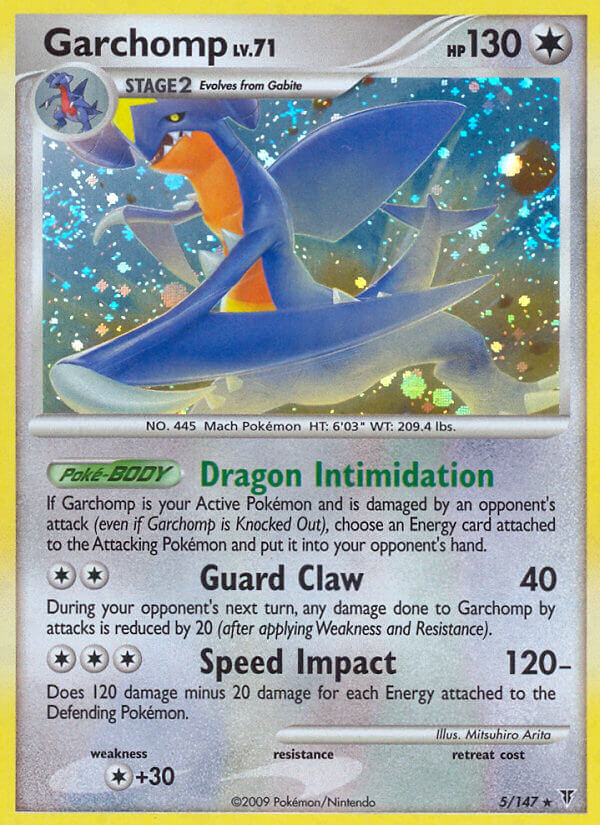 Garchomp (5/147) (Cracked Ice Holo) (Theme Deck Exclusive) [Platinum: Supreme Victors] | Tabernacle Games