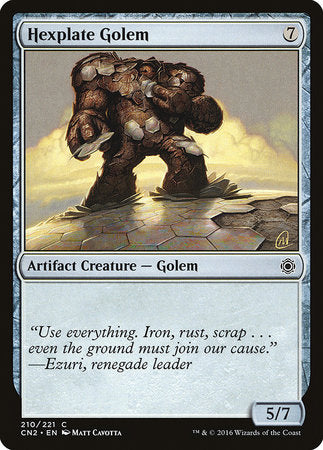 Hexplate Golem [Conspiracy: Take the Crown] | Tabernacle Games