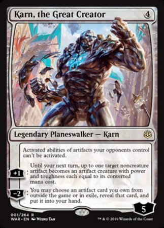 Karn, the Great Creator [War of the Spark] | Tabernacle Games