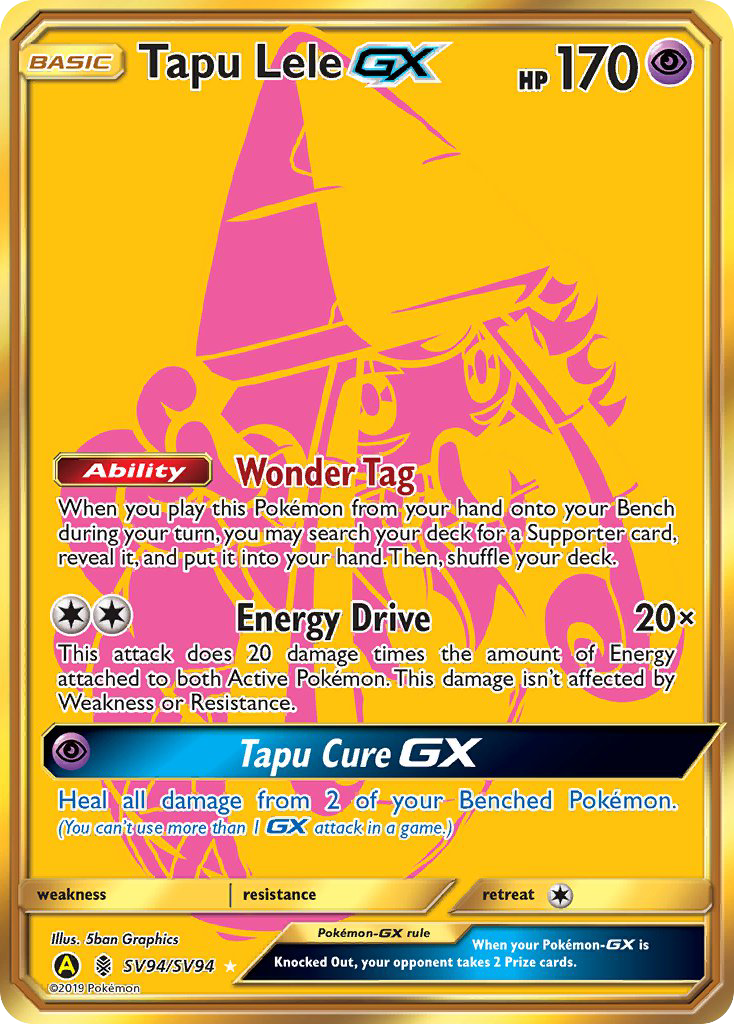 Tapu Lele GX (SV94/SV94) [Sun & Moon: Hidden Fates - Shiny Vault] | Tabernacle Games