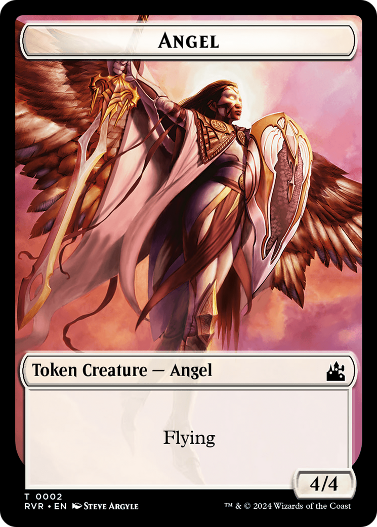 Angel Token (0002) [Ravnica Remastered Tokens] | Tabernacle Games