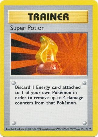 Super Potion (90/102) [Base Set Shadowless Unlimited] | Tabernacle Games