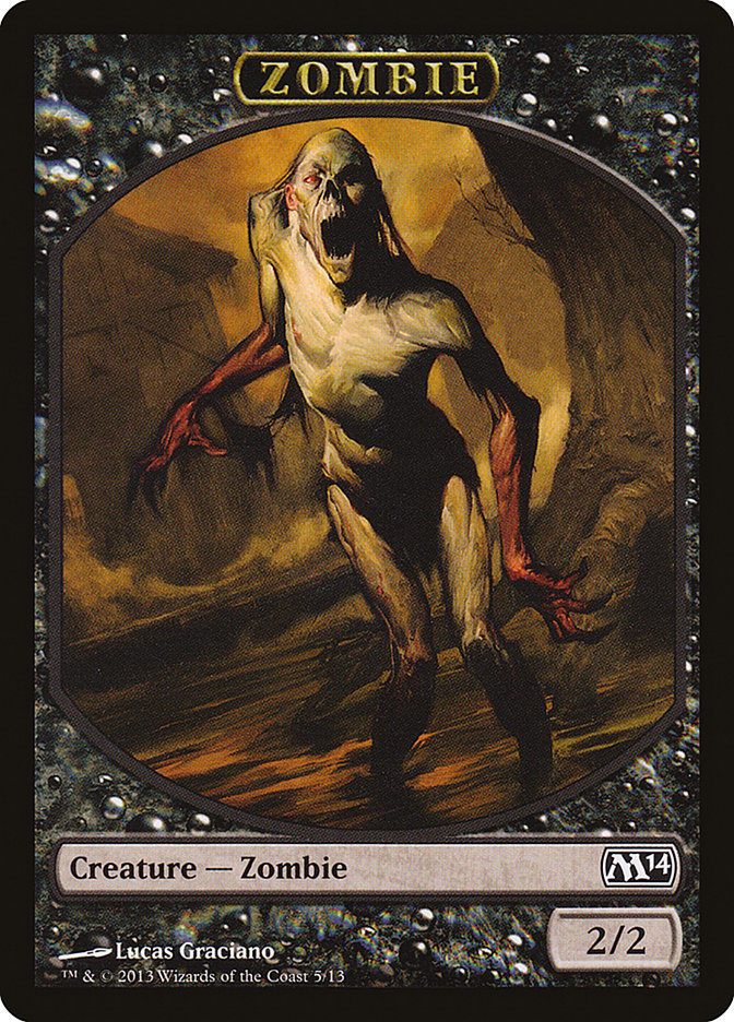 Zombie [Magic 2014 Tokens] | Tabernacle Games