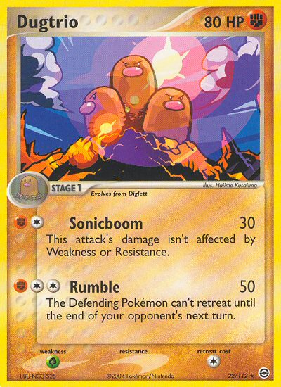 Dugtrio (22/112) [EX: FireRed & LeafGreen] | Tabernacle Games