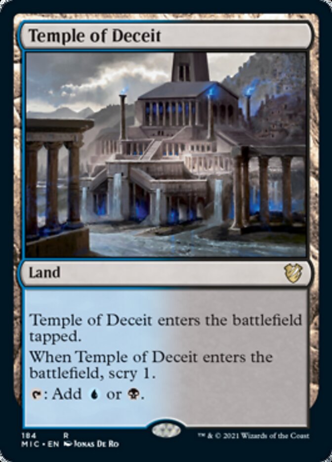 Temple of Deceit [Innistrad: Midnight Hunt Commander] | Tabernacle Games