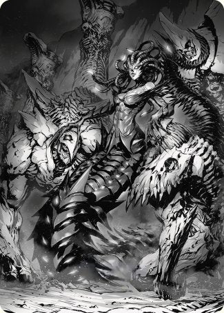 Vraska, Betrayal's Sting Art Card [Phyrexia: All Will Be One Art Series] | Tabernacle Games
