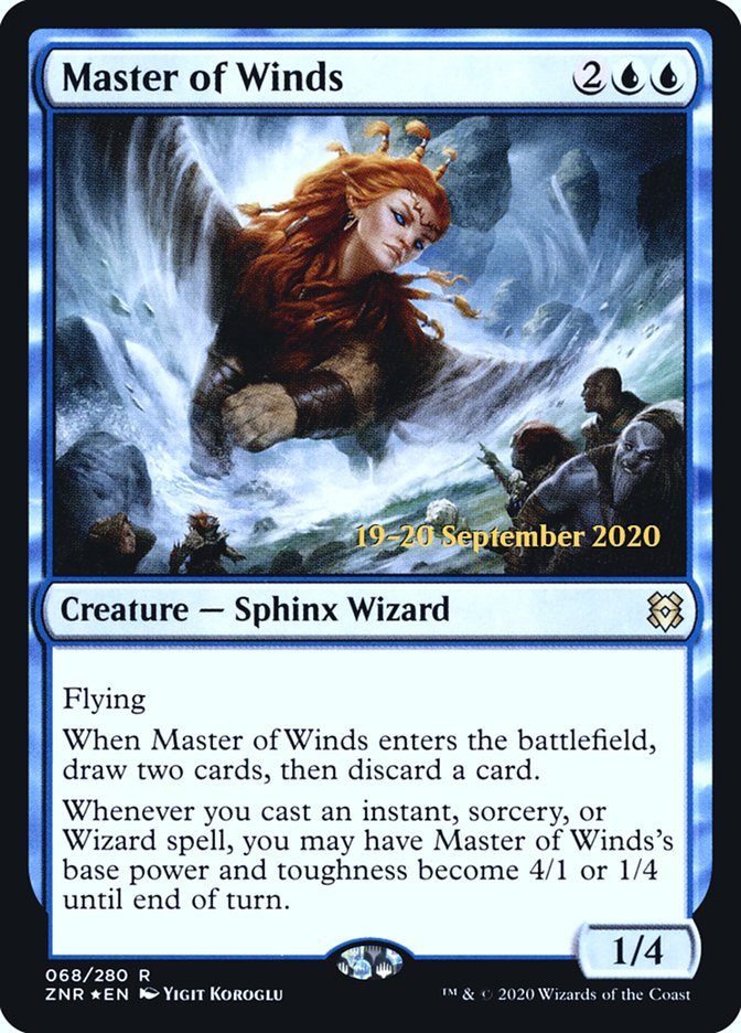 Master of Winds  [Zendikar Rising Prerelease Promos] | Tabernacle Games