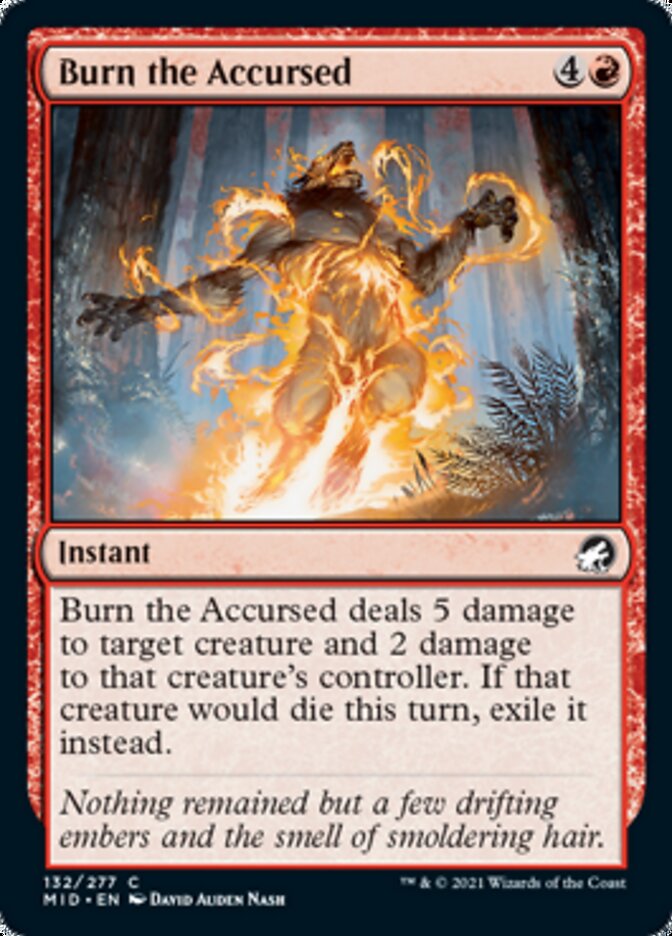 Burn the Accursed [Innistrad: Midnight Hunt] | Tabernacle Games