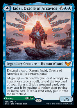 Jadzi, Oracle of Arcavios // Journey to the Oracle [Strixhaven: School of Mages] | Tabernacle Games