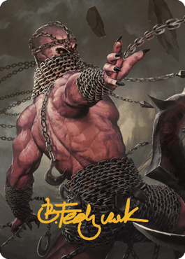 Chain Devil Art Card (Gold-Stamped Signature) [Commander Legends: Battle for Baldur's Gate Art Series] | Tabernacle Games