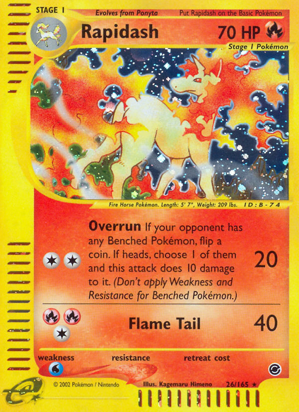 Rapidash (26/165) [Expedition: Base Set] | Tabernacle Games