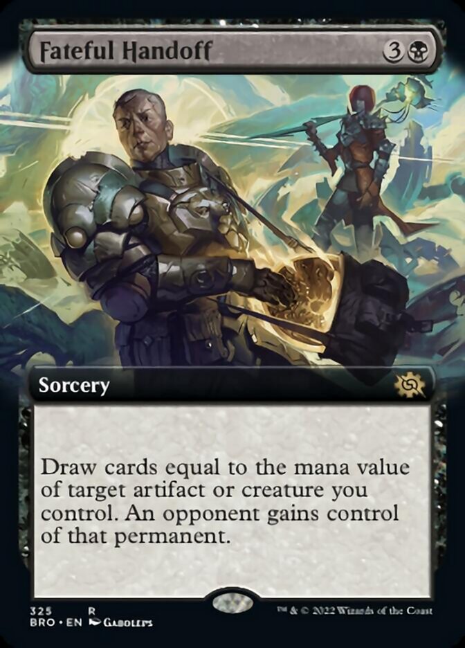 Fateful Handoff (Extended Art) [The Brothers' War] | Tabernacle Games