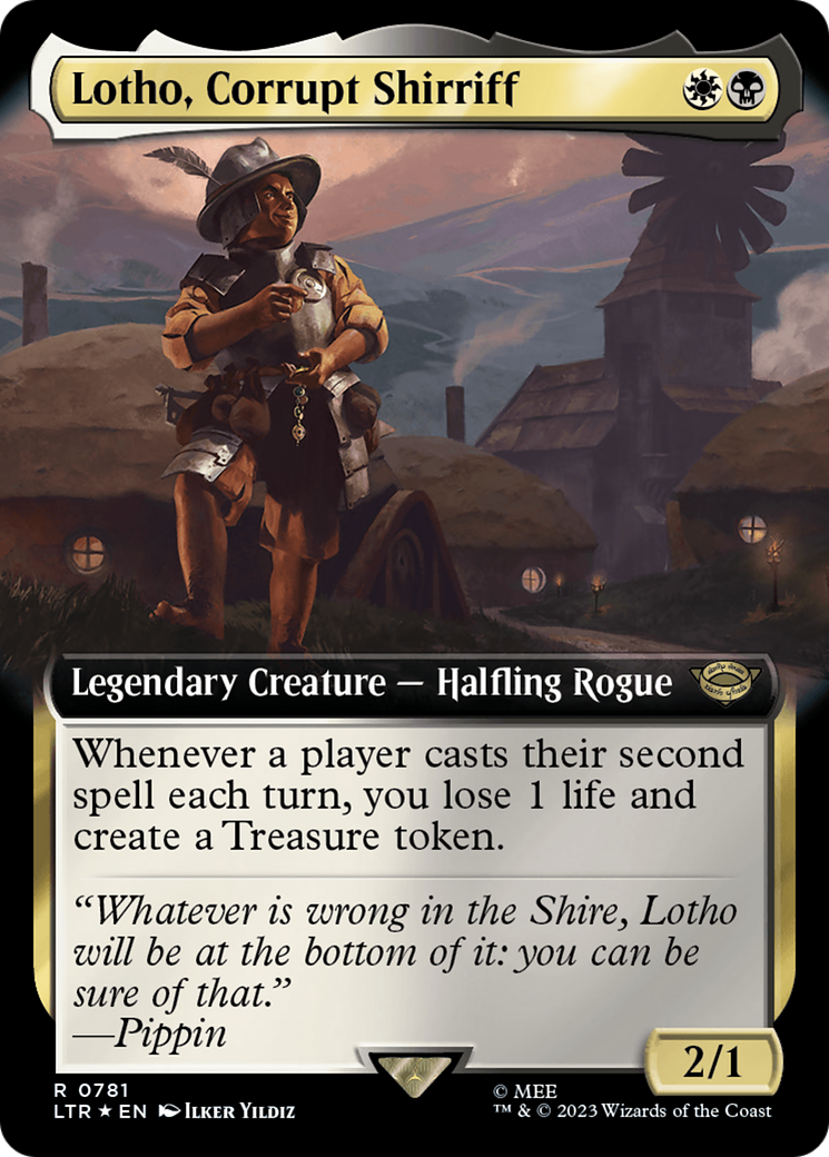 Lotho, Corrupt Shirriff (Extended Art) (Surge Foil) [The Lord of the Rings: Tales of Middle-Earth] | Tabernacle Games