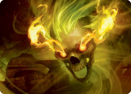 Flameskull Art Card [Dungeons & Dragons: Adventures in the Forgotten Realms Art Series] | Tabernacle Games