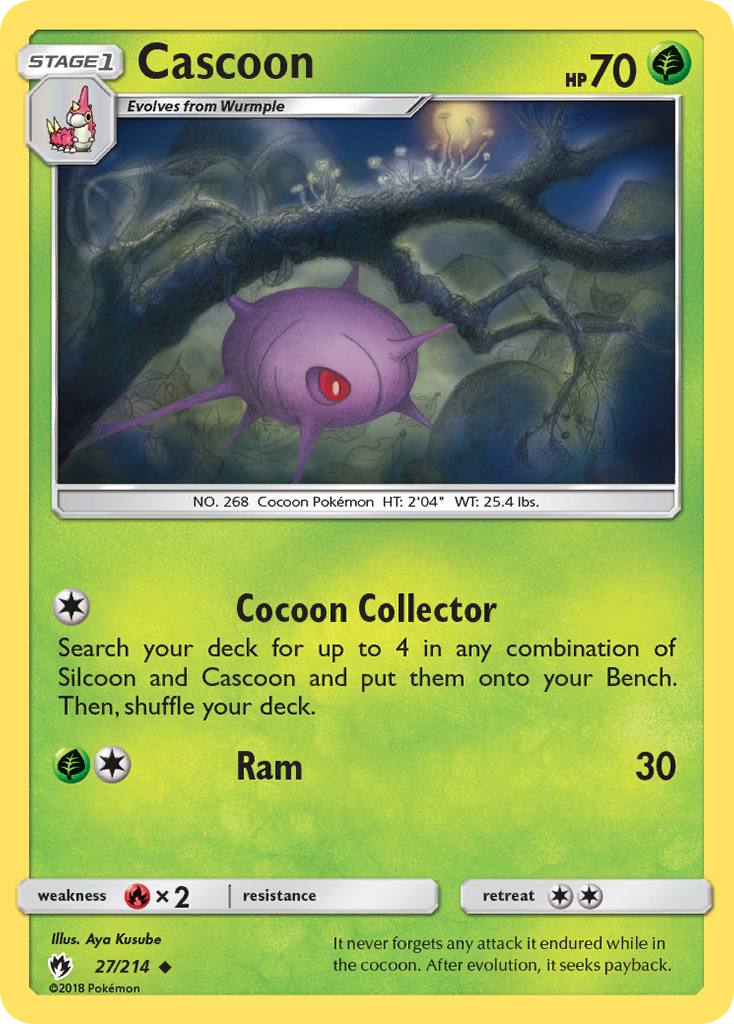 Cascoon (27/214) [Sun & Moon: Lost Thunder] | Tabernacle Games